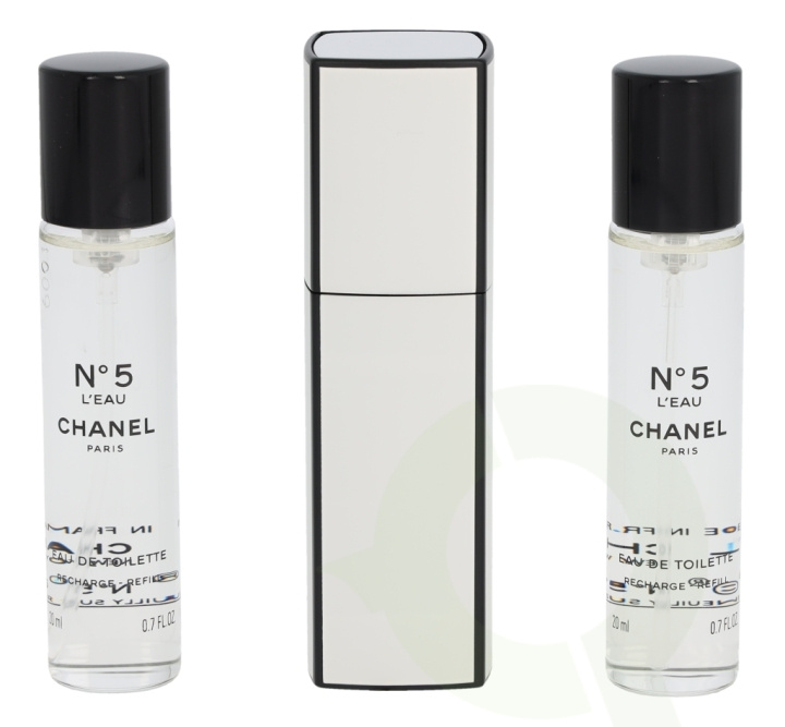 Chanel No 5 L\'Eau Giftset 60 ml Edt 1x Purse Spray 2x Refill i gruppen SKØNHED & HELSE / Gaveæske / Gaveæske til hende hos TP E-commerce Nordic AB (C72854)