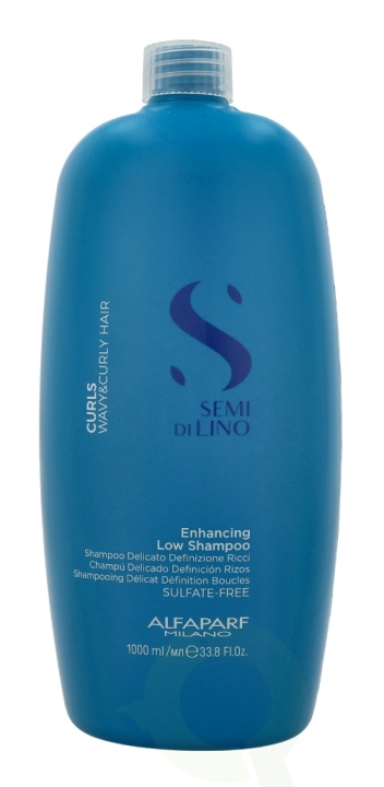 Alfaparf Semi Di Lino Curls Enhancing Low Shampoo 1000 ml i gruppen SKØNHED & HELSE / Hår og styling / Hårpleje / Shampoo hos TP E-commerce Nordic AB (C73055)