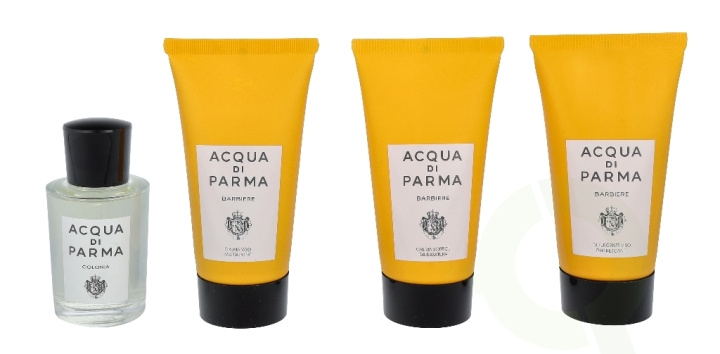 Acqua Di Parma Barbiere Daily Ritual 140 ml Edc Spray20ml/Shaving Cream 40ml/Face Wash40ml/Face Cream40ml i gruppen SKØNHED & HELSE / Gaveæske / Gaveæske til ham hos TP E-commerce Nordic AB (C73335)