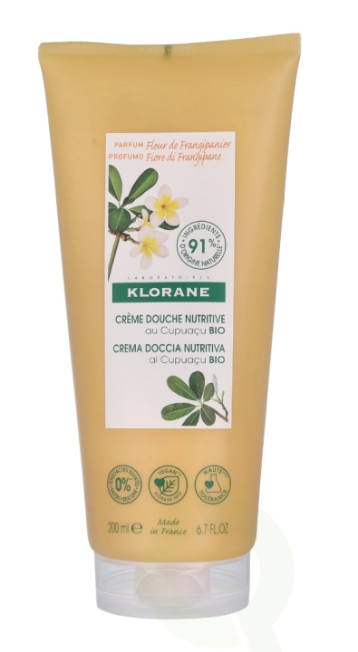 Klorane Shower Cream With Organic Cupuacu Frangipani Flower 200 ml i gruppen SKØNHED & HELSE / Hudpleje / Kropspleje / Bad & brusecreme hos TP E-commerce Nordic AB (C73480)