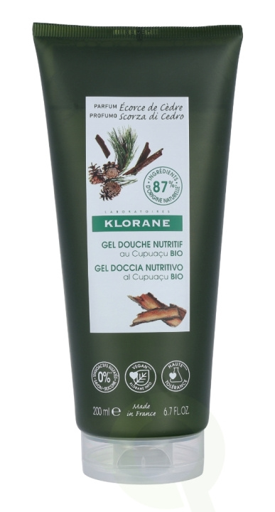 Klorane Shower Gel - Cedar Bark 200 ml i gruppen SKØNHED & HELSE / Hudpleje / Kropspleje / Bad & brusecreme hos TP E-commerce Nordic AB (C73481)