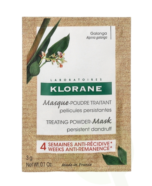 Klorane Treating Powder Mask - Galanga 24 g 8x3gr i gruppen SKØNHED & HELSE / Hår og styling / Hårpleje / Hårmaske hos TP E-commerce Nordic AB (C73484)