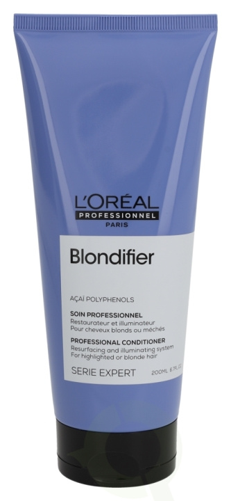 L\'Oreal Serie Expert Blondifier Condtioner 200 ml Resurfacing And Illuminating System/For Highlighted Or Blonde Hair i gruppen SKØNHED & HELSE / Hår og styling / Hårpleje / Hårfarve / Sølv balsam hos TP E-commerce Nordic AB (C73546)