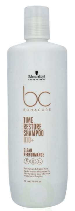 Schwarzkopf Bonacure Q10+ Time Restore Shampoo 1000 ml i gruppen SKØNHED & HELSE / Hår og styling / Hårpleje / Shampoo hos TP E-commerce Nordic AB (C73796)