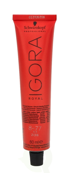 Schwarzkopf Igora Royal Permanent Color Creme 60 ml 8-77 i gruppen SKØNHED & HELSE / Hår og styling / Hårpleje / Hårfarve / Hårfarve & Farve bombe hos TP E-commerce Nordic AB (C73811)