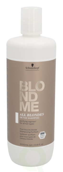 Schwarzkopf Blond Me All Blondes Detox Shampoo 1000 ml For All Hair Types i gruppen SKØNHED & HELSE / Hår og styling / Hårpleje / Shampoo hos TP E-commerce Nordic AB (C73839)