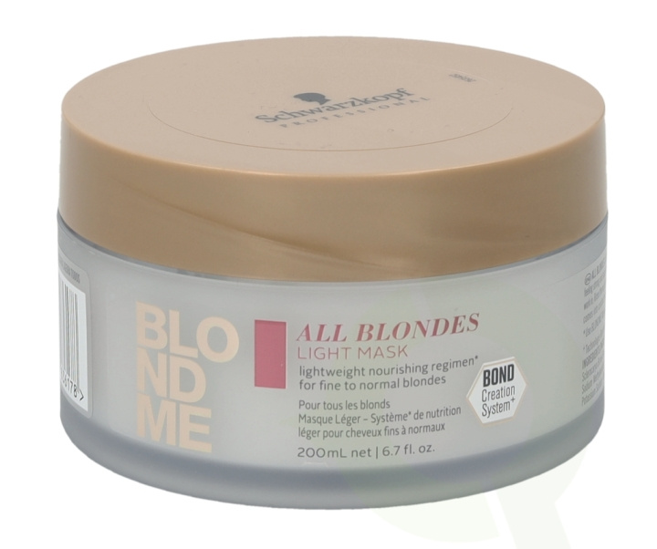 Schwarzkopf Blond Me All Blondes Light Mask 200 ml i gruppen SKØNHED & HELSE / Hår og styling / Hårpleje / Hårmaske hos TP E-commerce Nordic AB (C73840)