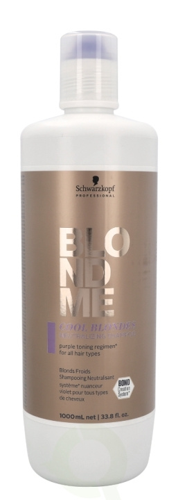 Schwarzkopf Blond Me Cool Blondes Neutralizing Shampoo 1000 ml For All Hair Types i gruppen SKØNHED & HELSE / Hår og styling / Hårpleje / Shampoo hos TP E-commerce Nordic AB (C73850)