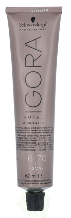 Schwarzkopf Igora Royal Absolutes Permanent Color Creme 60 ml 6-70 i gruppen SKØNHED & HELSE / Hår og styling / Hårpleje / Hårfarve / Hårfarve & Farve bombe hos TP E-commerce Nordic AB (C73852)