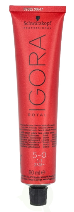 Schwarzkopf Igora Royal Permanent Color Creme 60 ml 5-0 i gruppen SKØNHED & HELSE / Hår og styling / Hårpleje / Hårfarve / Hårfarve & Farve bombe hos TP E-commerce Nordic AB (C73860)