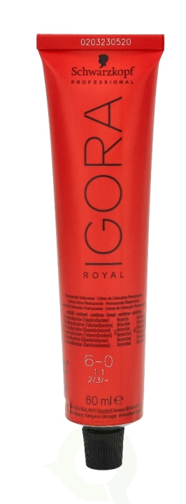 Schwarzkopf Igora Royal Permanent Color Creme 60 ml 6-0 i gruppen SKØNHED & HELSE / Hår og styling / Hårpleje / Hårfarve / Hårfarve & Farve bombe hos TP E-commerce Nordic AB (C73861)