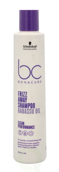 Schwarzkopf Bonacure Frizz Away Shampoo 250 ml For Coarse, Unruly & Frizzy Hair i gruppen SKØNHED & HELSE / Hår og styling / Hårpleje / Shampoo hos TP E-commerce Nordic AB (C73903)