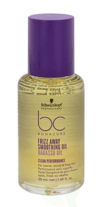 Schwarzkopf Bonacure Frizz Away Smoothing Oil 50 ml For Course, Unruly & Frizzy Hair i gruppen SKØNHED & HELSE / Hår og styling / Hårpleje / Shampoo hos TP E-commerce Nordic AB (C73906)