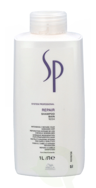 Wella SP - Repair Shampoo 1000 ml For Damaged Hair i gruppen SKØNHED & HELSE / Hår og styling / Hårpleje / Shampoo hos TP E-commerce Nordic AB (C73937)