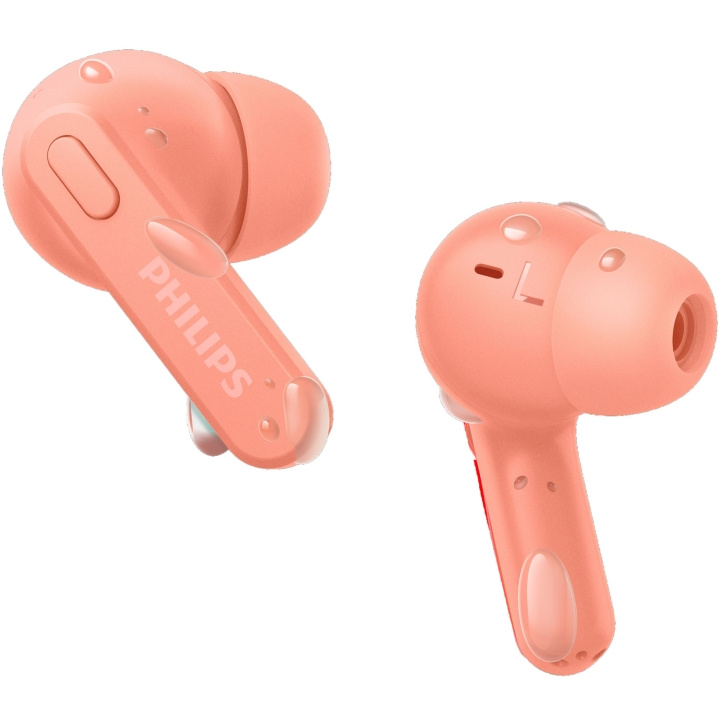 Philips TAT2206PK True Wireless-hörlurar, IPX4-klass (stänk och svettåliga) 6+18 timmars speltid. Rosa i gruppen HJEMMEELEKTRONIK / Lyd & billede / Hovedtelefoner & Tilbehør / Hovedtelefoner hos TP E-commerce Nordic AB (C74683)