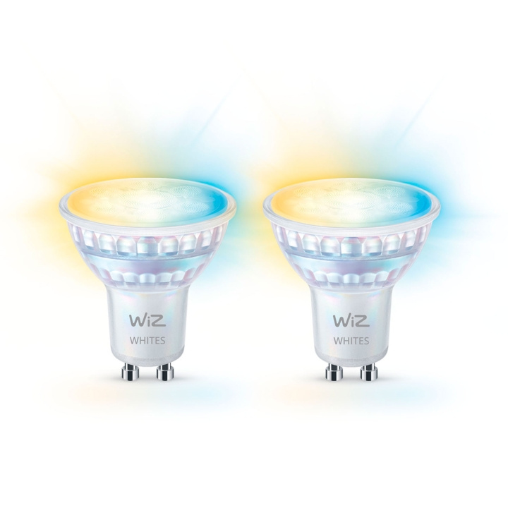 WiZ WiFi Smart LED GU10 50W 345lm Varm-kallvit 2-pack i gruppen HJEMMEELEKTRONIK / Lys / LED lamper hos TP E-commerce Nordic AB (C74695)