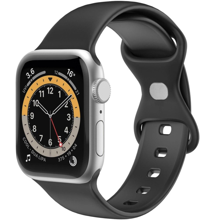 Celly Armband till Apple Watch 38/40/41mm Silikon Svart i gruppen SMARTPHONES & TABLETS / Træning, hjem og fritid / Apple Watch & Tilbehør / Tilbehør hos TP E-commerce Nordic AB (C74706)