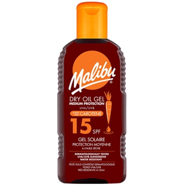 Malibu Dry Oil Gel with Carotene SPF15 200ml i gruppen SKØNHED & HELSE / Hudpleje / Tanning / Solbeskyttelse hos TP E-commerce Nordic AB (C74746)