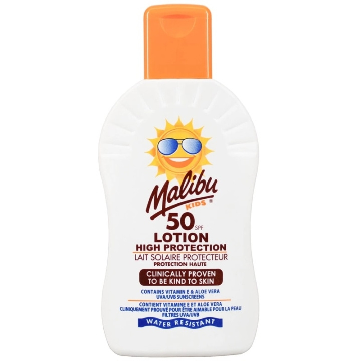 Malibu Kids Lotion SPF50 100ml i gruppen SKØNHED & HELSE / Hudpleje / Tanning / Solbeskyttelse hos TP E-commerce Nordic AB (C74756)