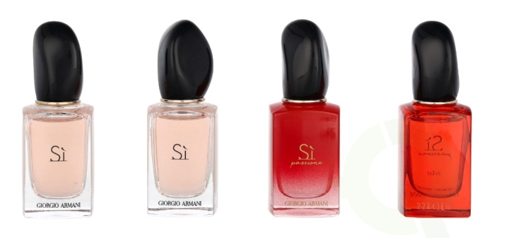 Armani Si Miniatures Set 28 ml 4x7ml - Si Edt/Si Edp/Si Fioro Edp/Si Passione Edp i gruppen SKØNHED & HELSE / Duft & Parfume / Parfume / Parfume kasser hos TP E-commerce Nordic AB (C74825)