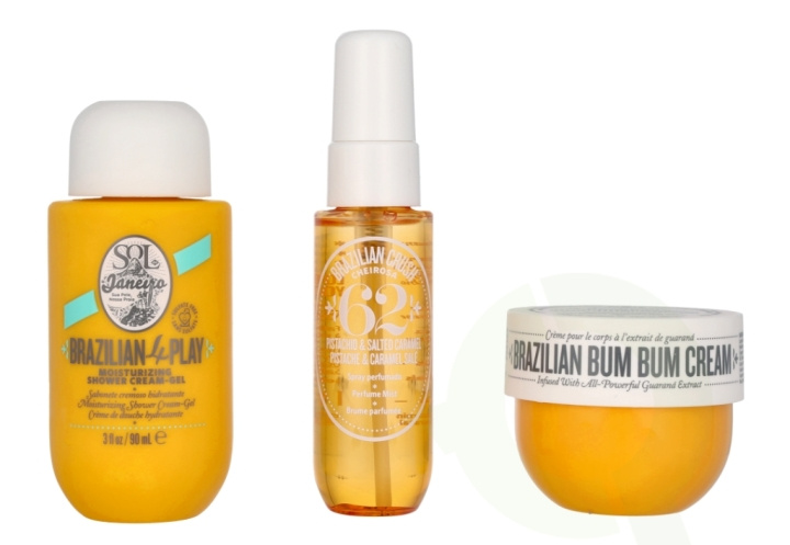 Sol De Janeiro Bum Bum Body Care Set 170 ml Body Cream 50ml/Shower Gel 90ml/Hair & Body Perfume 30ml i gruppen SKØNHED & HELSE / Gaveæske / Gaveæske til hende hos TP E-commerce Nordic AB (C74918)