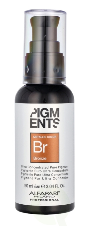 Alfaparf Pigments Ultra Concentrated Pure Pigment 90 ml Bronze i gruppen SKØNHED & HELSE / Hår og styling / Hårpleje / Hårfarve / Hårfarve & Farve bombe hos TP E-commerce Nordic AB (C74931)