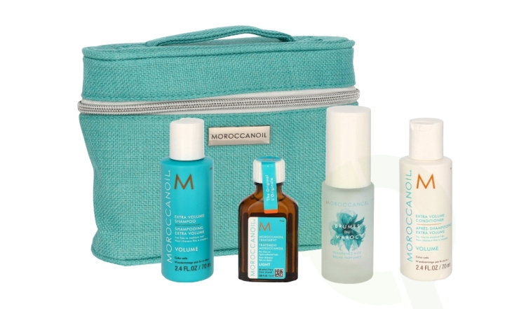 Moroccanoil Mini Travel Volume Set 195 ml Shampoo 70ml/Conditioner 70ml/Oil Light 25ml/Fragrance Mist 30ml i gruppen SKØNHED & HELSE / Gaveæske / Gaveæske til hende hos TP E-commerce Nordic AB (C74944)