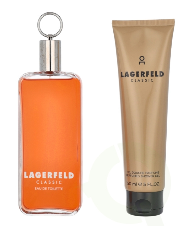 Karl Lagerfeld Classic Giftset 300 ml Edt Spray 150ml/Shower Gel 150ml i gruppen SKØNHED & HELSE / Gaveæske / Gaveæske til ham hos TP E-commerce Nordic AB (C74953)