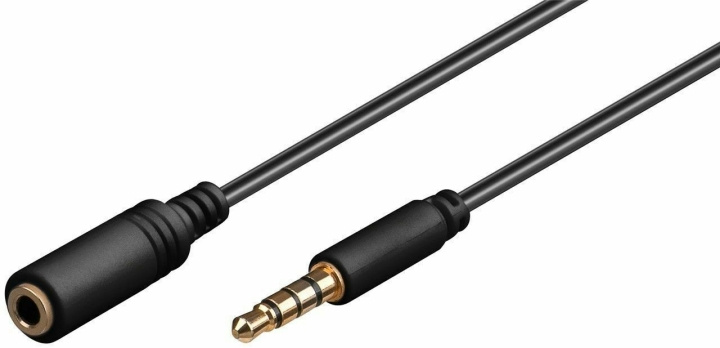 Goobay TRRS 4pin 3,5 mm han til 3,5 mm hun lydforlængerkabel, 1,5 m i gruppen HJEMMEELEKTRONIK / Kabler og adaptere / Audio Analog / 3.5 mm hos TP E-commerce Nordic AB (C75144)