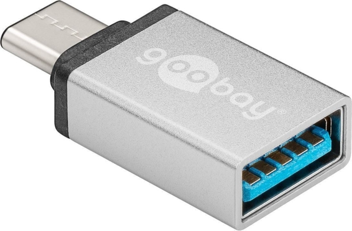 Goobay USB-C til A 3.0-adapter, sølv i gruppen COMPUTERTILBEHØR / Kabler og adaptere / USB / USB-C hos TP E-commerce Nordic AB (C75152)