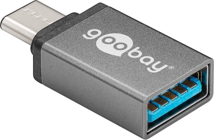 Goobay USB-C til A 3.0-adapter, stjernegrå i gruppen COMPUTERTILBEHØR / Kabler og adaptere / USB / USB-C hos TP E-commerce Nordic AB (C75153)