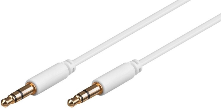 Goobay 3,5 mm han til 3,5 mm han lydkabel, 3 m, hvid i gruppen HJEMMEELEKTRONIK / Kabler og adaptere / Audio Analog / 3.5 mm hos TP E-commerce Nordic AB (C75166)