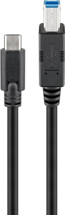 Goobay USB-C til USB-B-kabel, 1 m i gruppen COMPUTERTILBEHØR / Kabler og adaptere / USB / USB-C hos TP E-commerce Nordic AB (C75180)