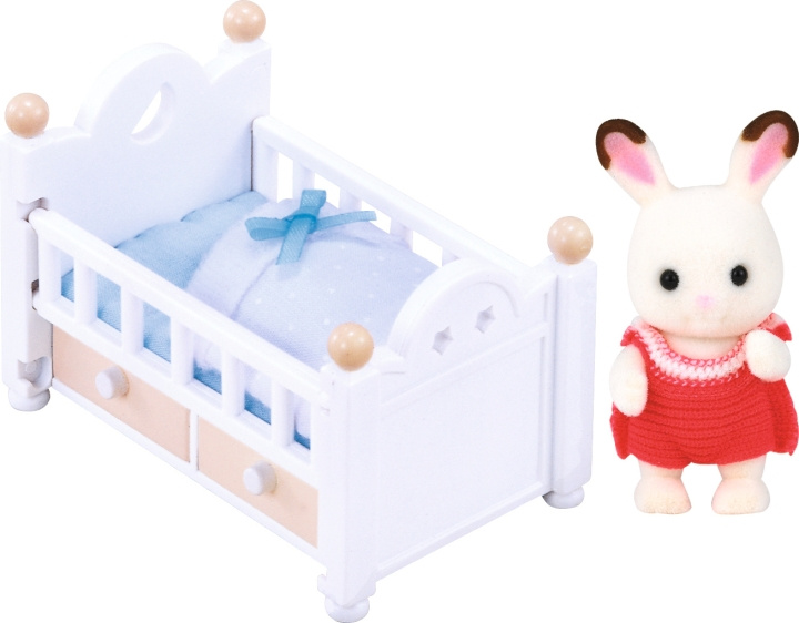 Sylvanian Families Chokoladekanin babysæt (tremmeseng) i gruppen LEGETØJ, BØRN & BABY / Legetøj / Docks og tilbehør hos TP E-commerce Nordic AB (C75215)