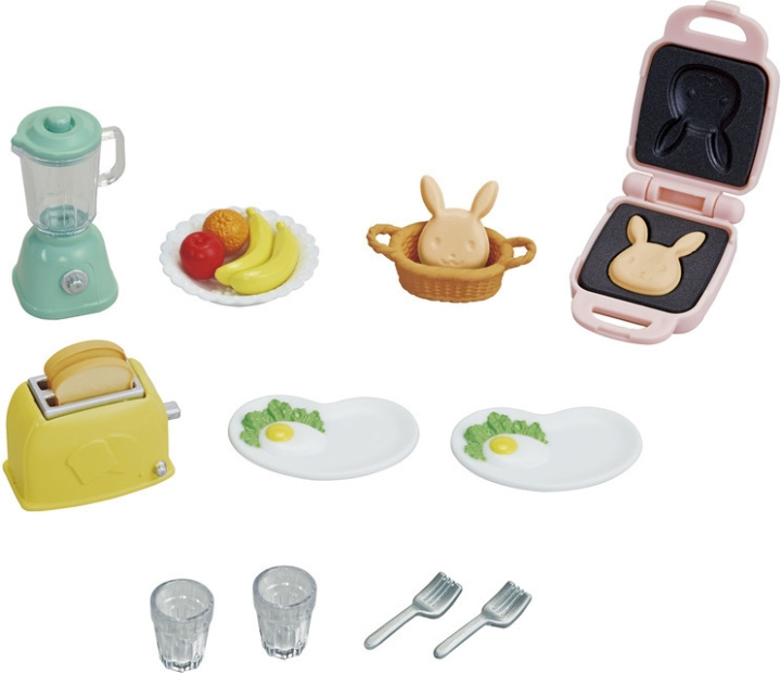 Sylvanian Families Morgenmadssæt med brødrister i gruppen LEGETØJ, BØRN & BABY / Legetøj / Docks og tilbehør hos TP E-commerce Nordic AB (C75229)