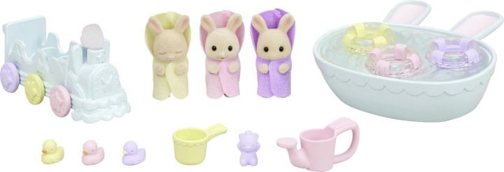 Sylvanian Families Trillingernes badetoilet i gruppen LEGETØJ, BØRN & BABY / Legetøj / Docks og tilbehør hos TP E-commerce Nordic AB (C75282)