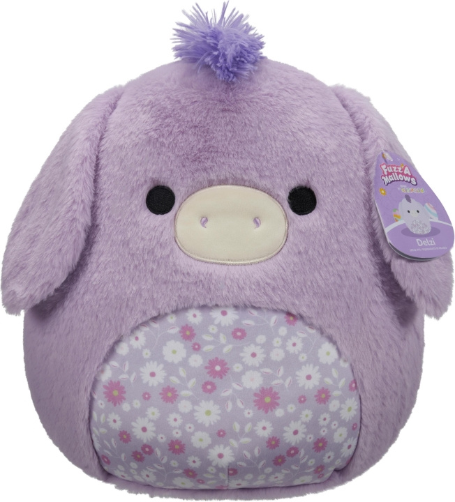 Squishmallows P18 Fuzz A Mallows Delzi Donkey - tøjdyr, 30 cm i gruppen LEGETØJ, BØRN & BABY / Babyleg (0-3 år) / Tøjdyr hos TP E-commerce Nordic AB (C75298)