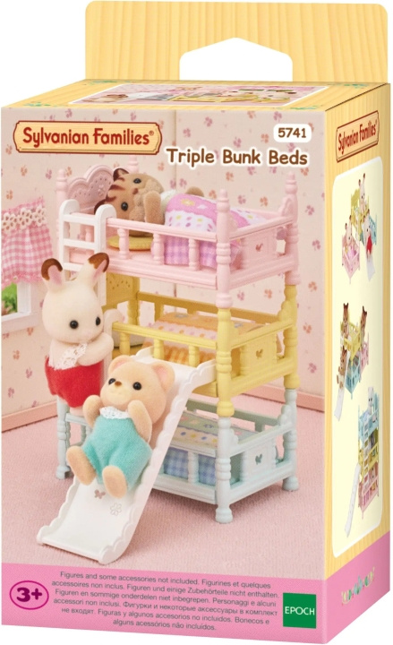 Sylvanian Families Tredobbelt køjeseng på rutsjebane i gruppen LEGETØJ, BØRN & BABY / Legetøj / Docks og tilbehør hos TP E-commerce Nordic AB (C75313)