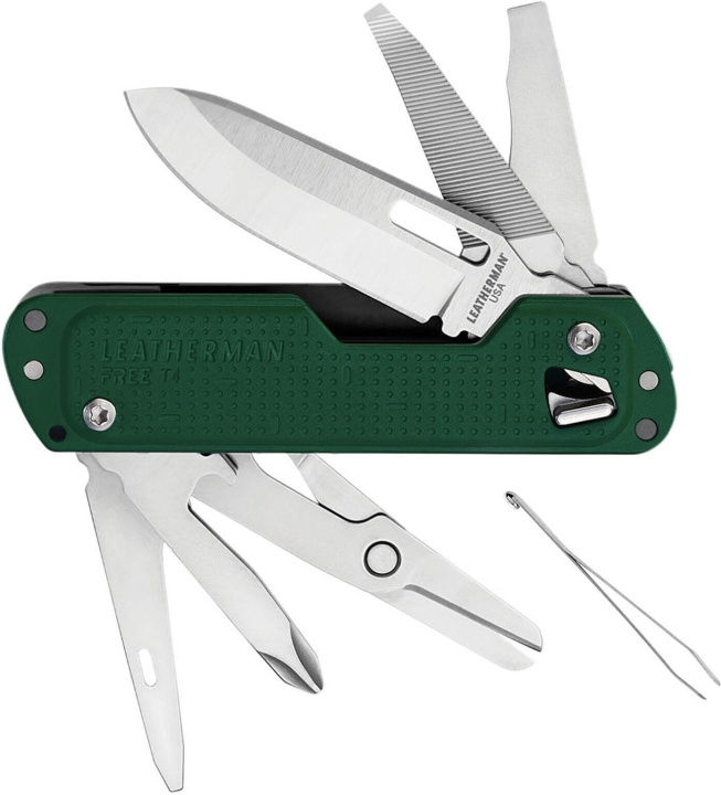 Leatherman Free T4 multiværktøj, Evergreen i gruppen SPORT, FRITID & HOBBY / Friluftsliv / Multiværktøj og knive hos TP E-commerce Nordic AB (C75365)