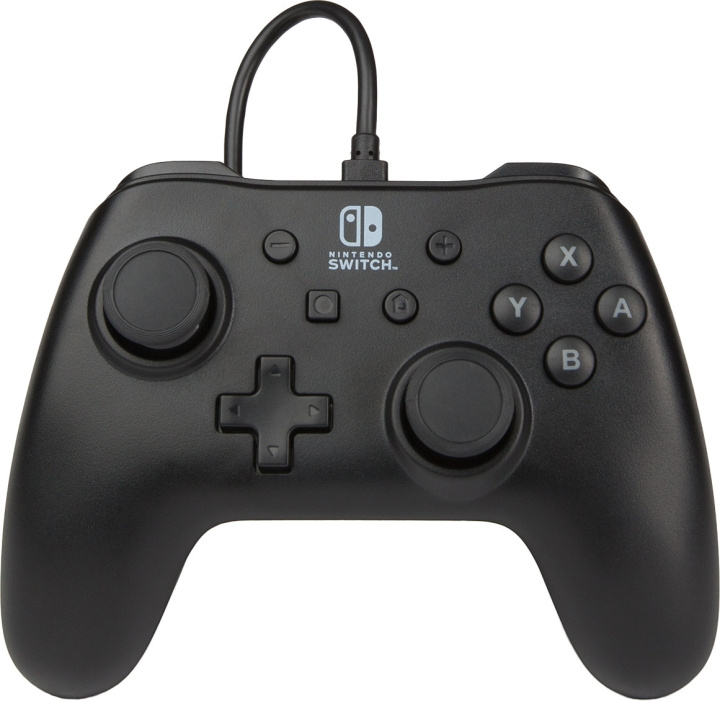 PowerA Wired Controller spilcontroller, sort, Switch i gruppen HJEMMEELEKTRONIK / Spilkonsoller og tilbehør / Nintendo Switch / Tilbehør hos TP E-commerce Nordic AB (C75384)