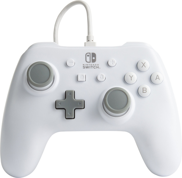 PowerA Kablet controller, hvid, Switch i gruppen HJEMMEELEKTRONIK / Spilkonsoller og tilbehør / Nintendo Switch / Tilbehør hos TP E-commerce Nordic AB (C75388)