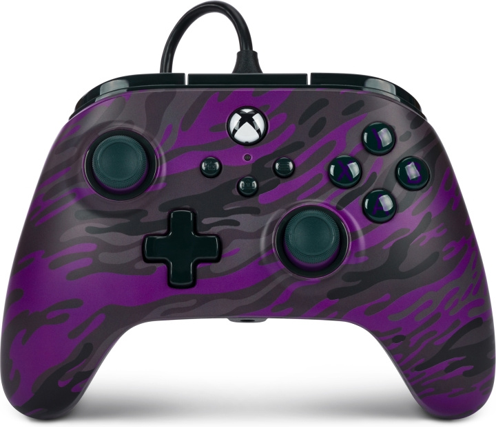 PowerA Advantage Wired Controller, lilla camouflage, Xbox i gruppen HJEMMEELEKTRONIK / Spilkonsoller og tilbehør / Xbox Series X hos TP E-commerce Nordic AB (C75396)