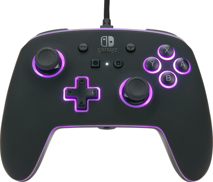 PowerA Spectra Enhanced Wired Controller, sort, Switch i gruppen HJEMMEELEKTRONIK / Spilkonsoller og tilbehør / Nintendo Switch / Tilbehør hos TP E-commerce Nordic AB (C75400)