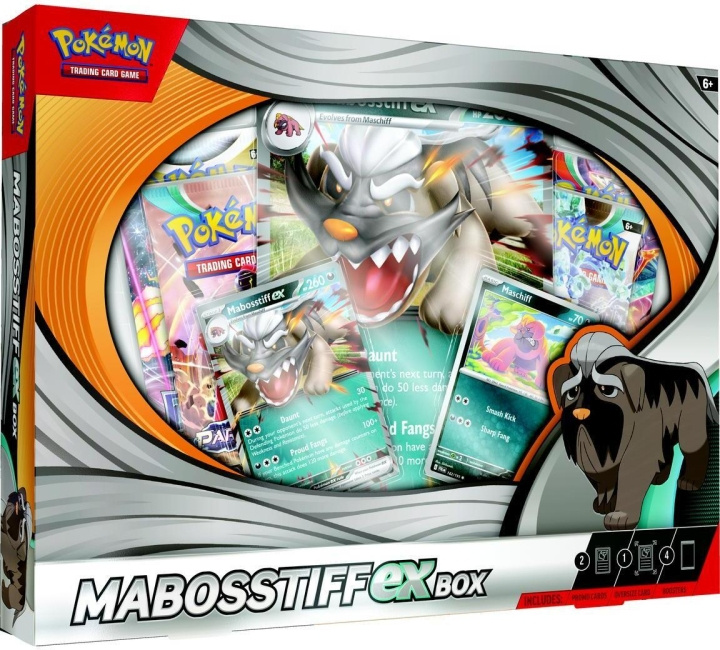 POKEMON TCG: Mabosstiff ex Box samlekort-sæt i gruppen LEGETØJ, BØRN & BABY / Legetøj / Legetøj hos TP E-commerce Nordic AB (C75404)