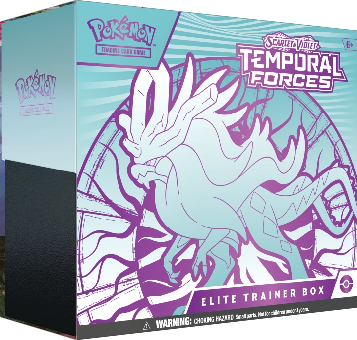 POKEMON Scarlet & Violet 5: Temporal Forces Elite Trainer Box samlekortsæt, Flutter Mane i gruppen LEGETØJ, BØRN & BABY / Legetøj / Legetøj hos TP E-commerce Nordic AB (C75417)