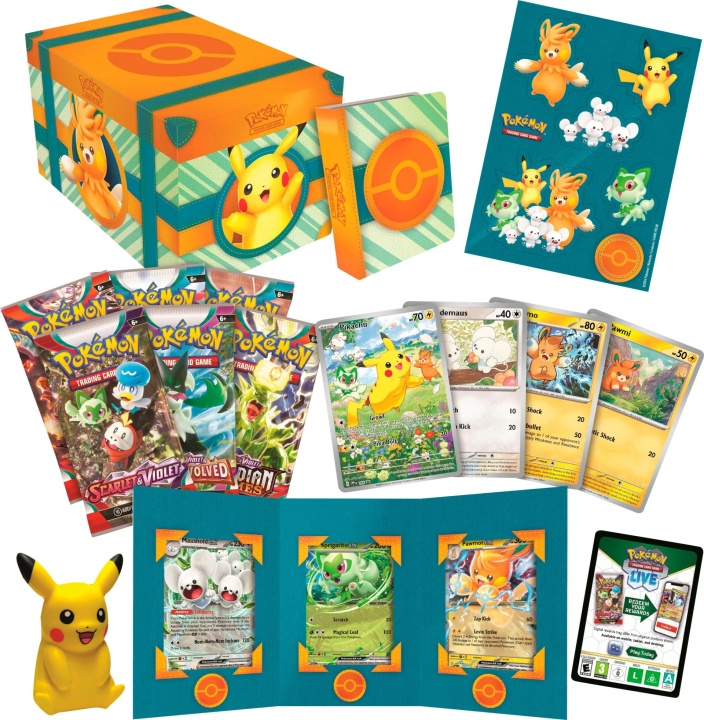 POKEMON Paldea Adventure Chest æske med samlekort i gruppen LEGETØJ, BØRN & BABY / Legetøj / Legetøj hos TP E-commerce Nordic AB (C75420)