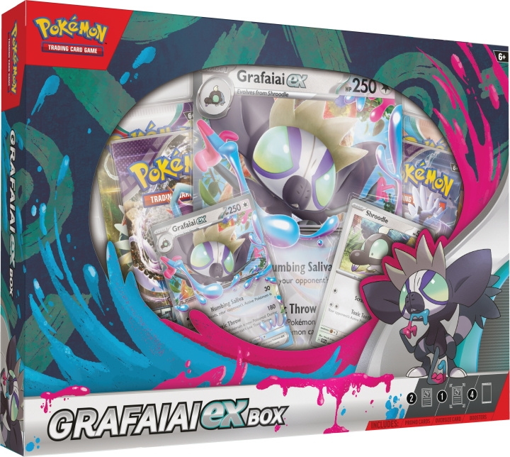 POKEMON TCG: Grafaiai ex Box samlekort-sæt i gruppen LEGETØJ, BØRN & BABY / Legetøj / Legetøj hos TP E-commerce Nordic AB (C75435)