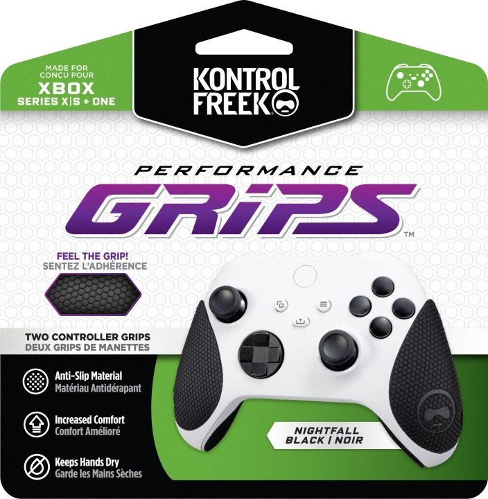 KontrolFreek Performance Grips, sort (Xbox) i gruppen HJEMMEELEKTRONIK / Spilkonsoller og tilbehør / Xbox Series X hos TP E-commerce Nordic AB (C75457)