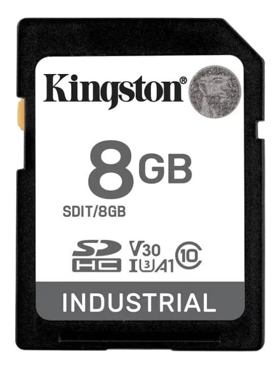 Kingston 8G SDHC Industrial pSLC Class 10, UHS-I, U3, V30, A1 SD-Card i gruppen HJEMMEELEKTRONIK / Lagringsmedier / Hukommelseskort / SD/SDHC/SDXC hos TP E-commerce Nordic AB (C75500)