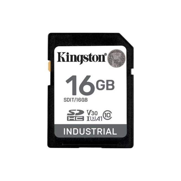 Kingston 16G SDHC Industrial pSLC Class10, UHS-I,U3,V30, A1 SD-Card i gruppen HJEMMEELEKTRONIK / Lagringsmedier / Hukommelseskort / SD/SDHC/SDXC hos TP E-commerce Nordic AB (C75501)